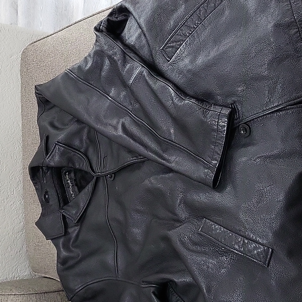 Real leather jacket - Picture 4 of 6